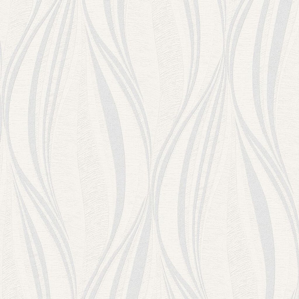 Tango White and Silver Wallpaper