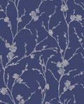 Meiying Cobalt Wallpaper