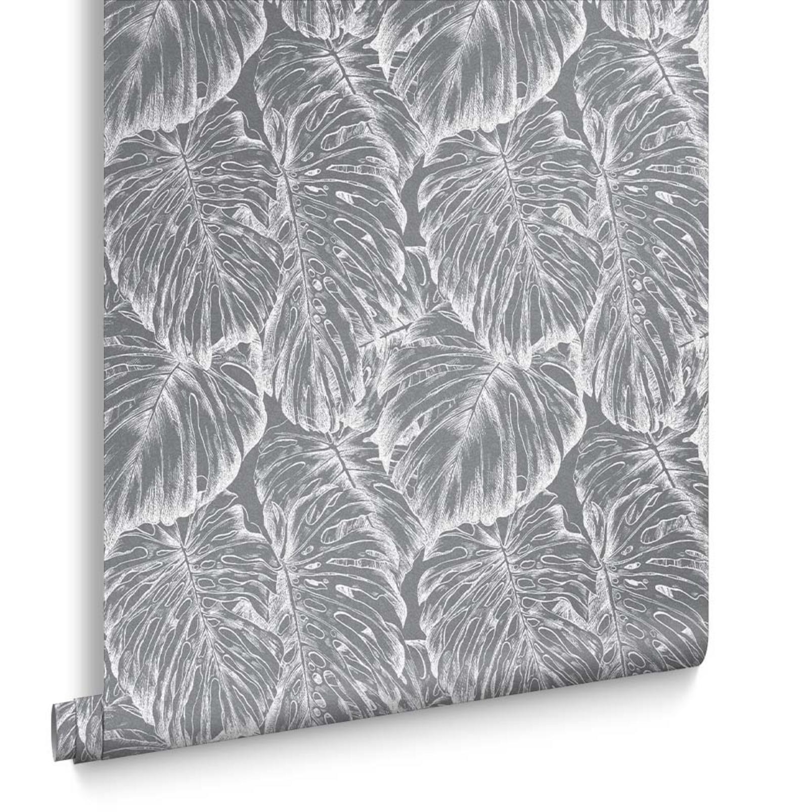 Tropical Pewter Wallpaper