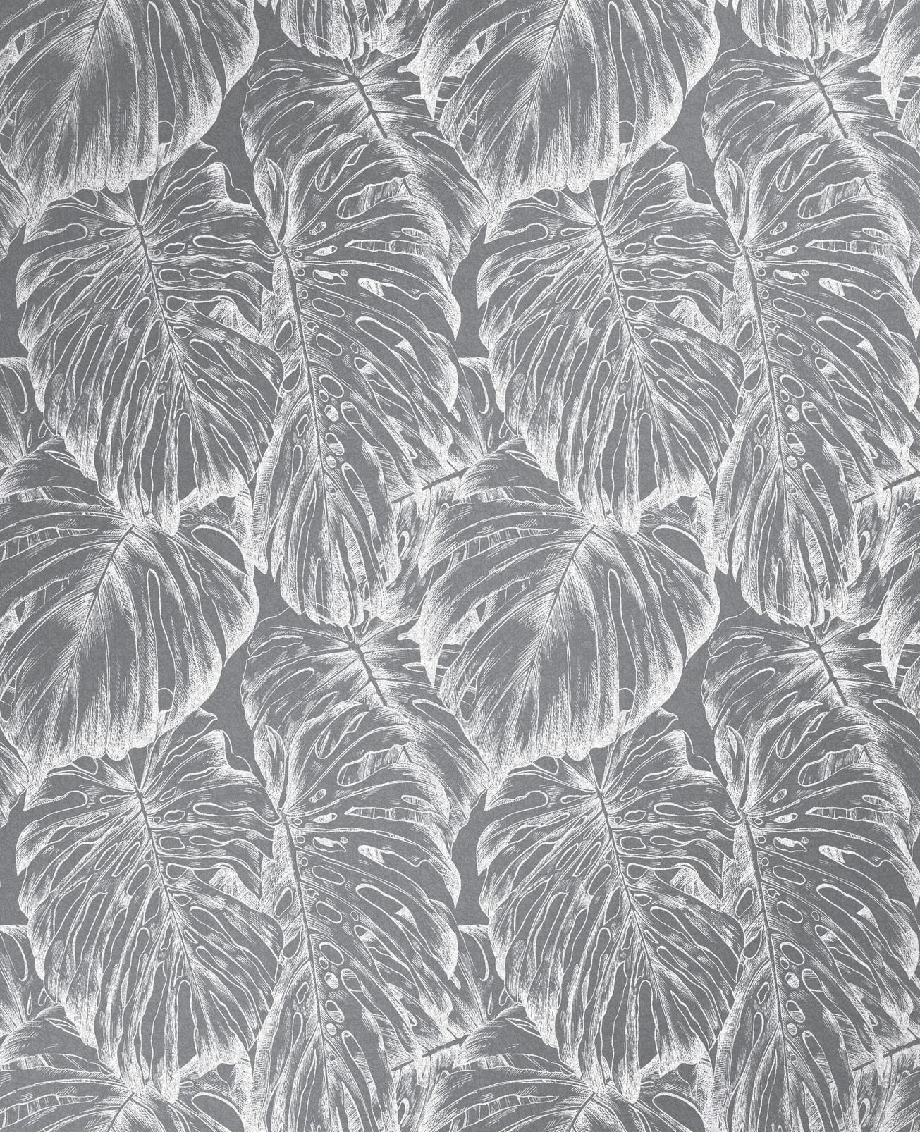 Tropical Pewter Wallpaper