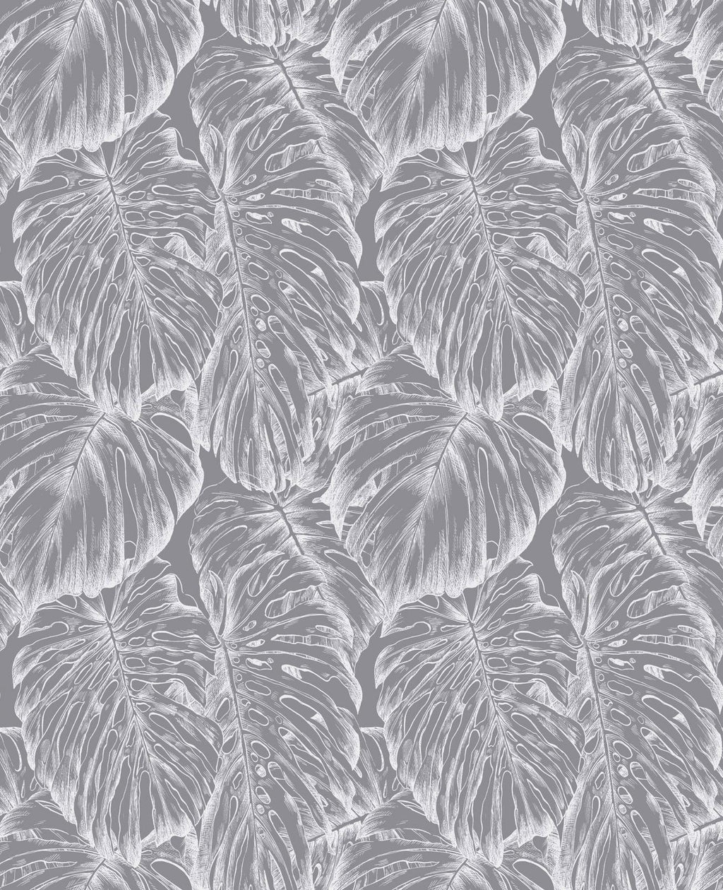 Tropical Pewter Wallpaper