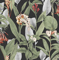 Botanical Black Wallpaper