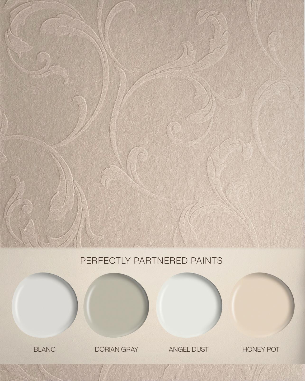 Baroque Bead Pearl Wallpaper
