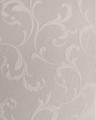 Baroque Bead Platinum Wallpaper