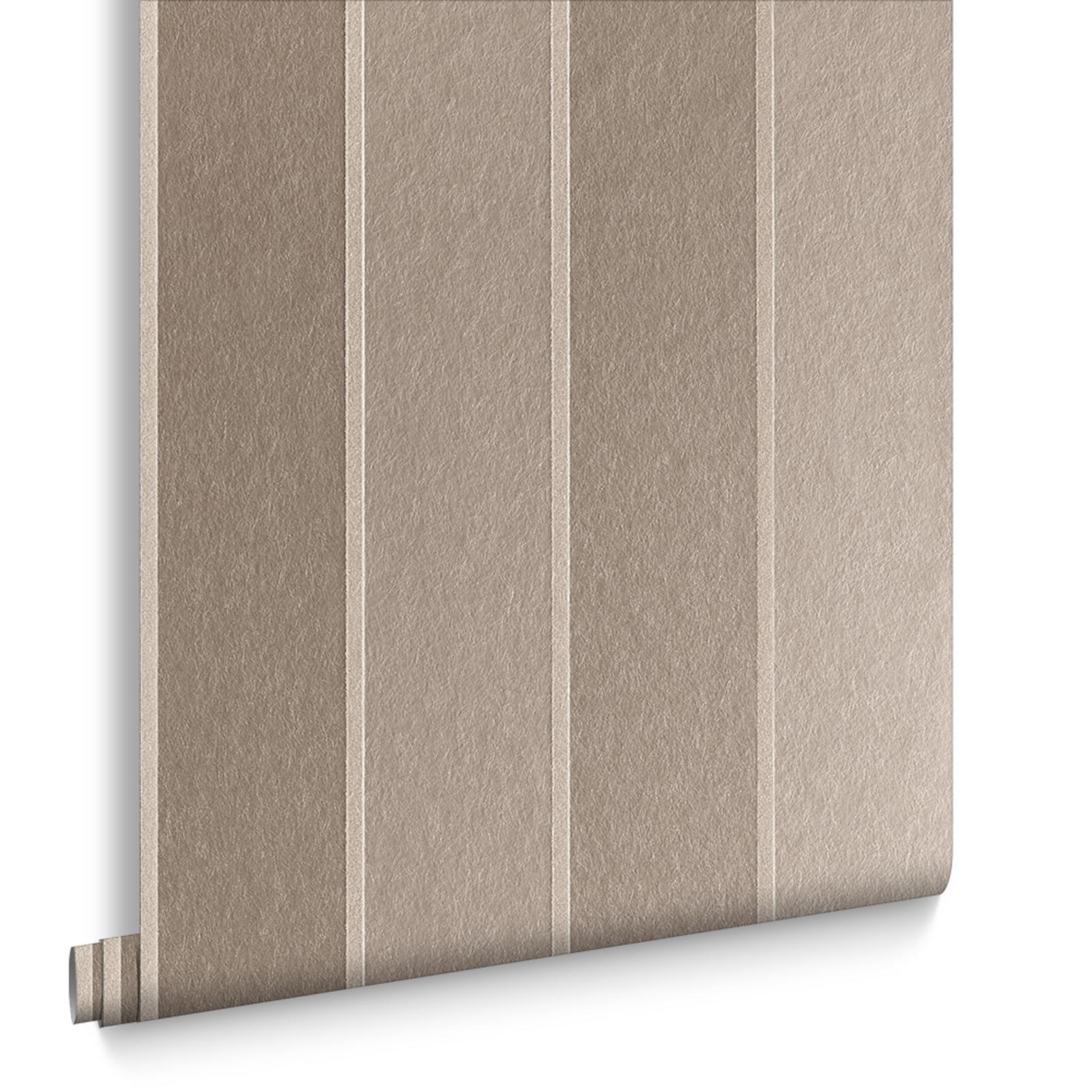 Baroque Bead Stripe Champagne Wallpaper