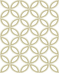 Eternity White and Gold Wallpaper
