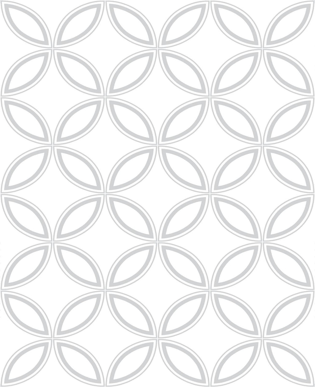 Eternity White and Silver Wallpaper