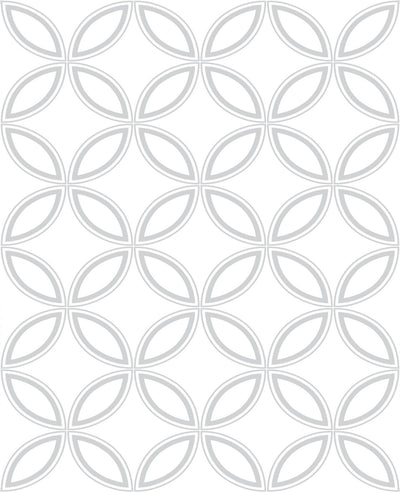 Eternity White and Silver Wallpaper