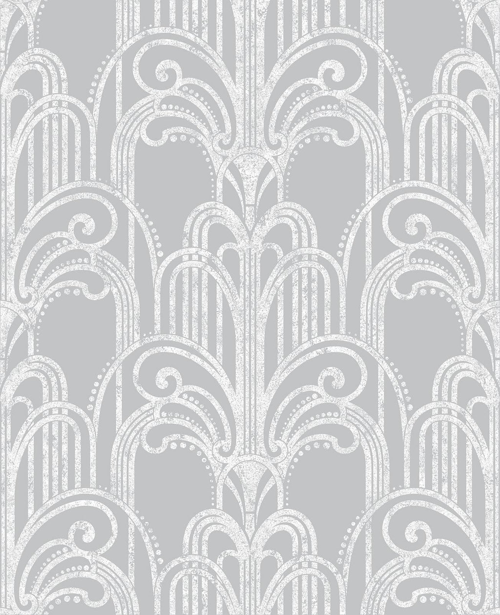 Art Deco Silver Wallpaper
