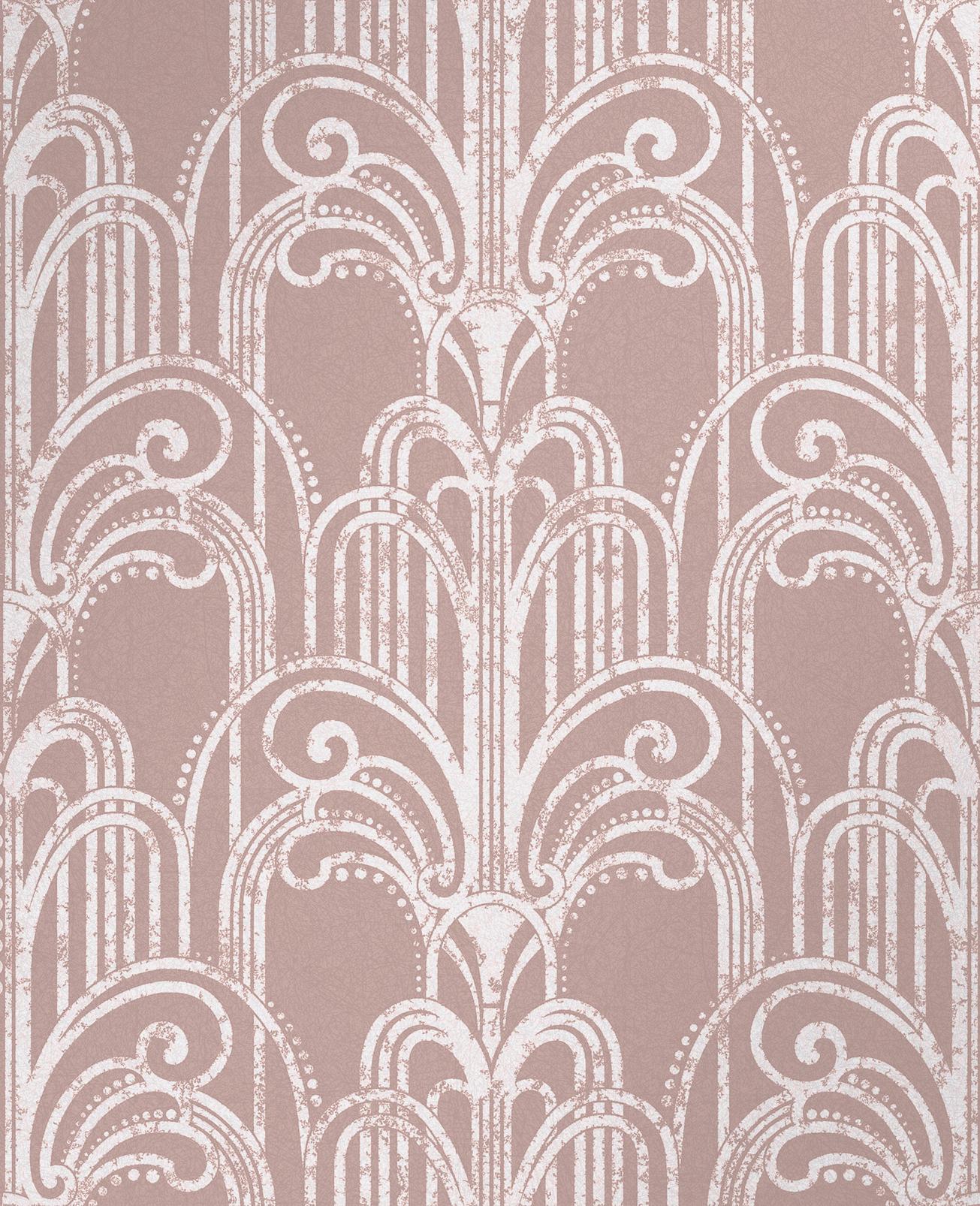 Art Deco Rose Gold Wallpaper