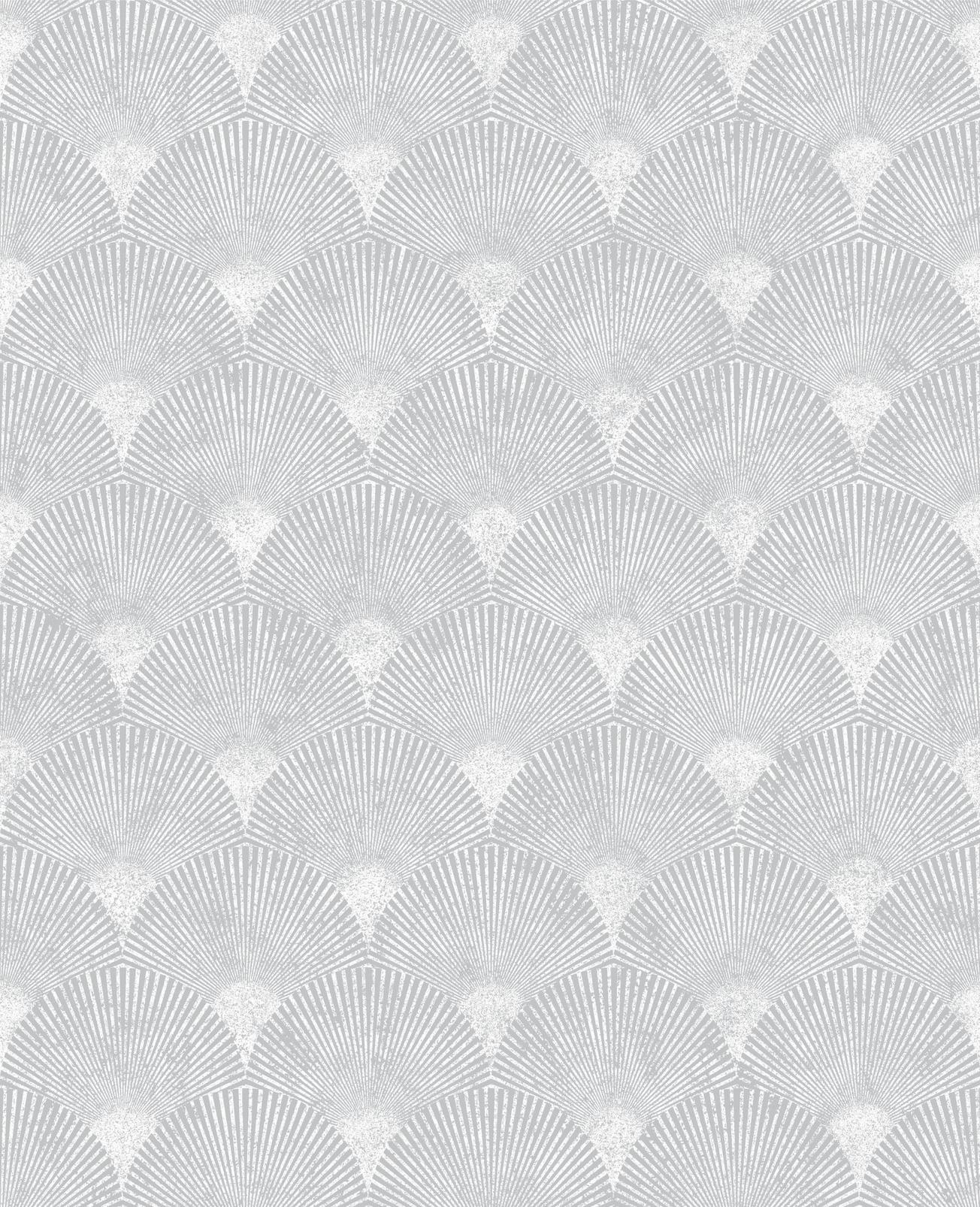 Fan Silver Wallpaper
