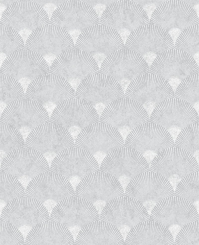 Fan Silver Wallpaper
