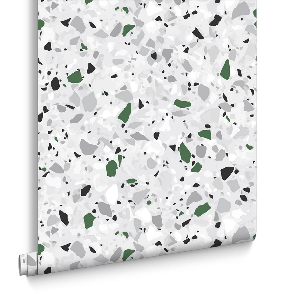 Terrazzo Green Wallpaper