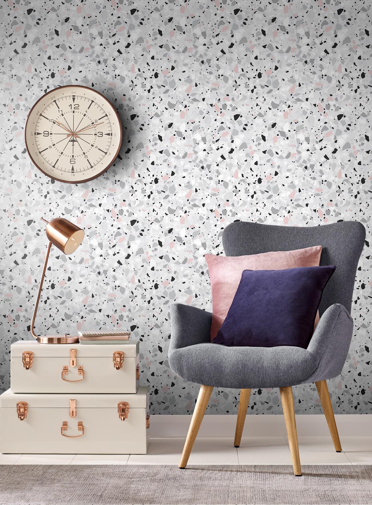 Terrazzo Pink Wallpaper