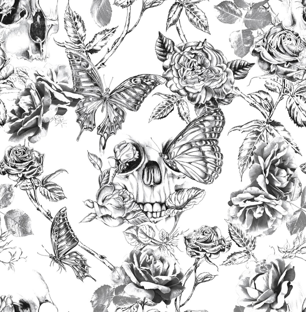 Skull Roses Wallpaper