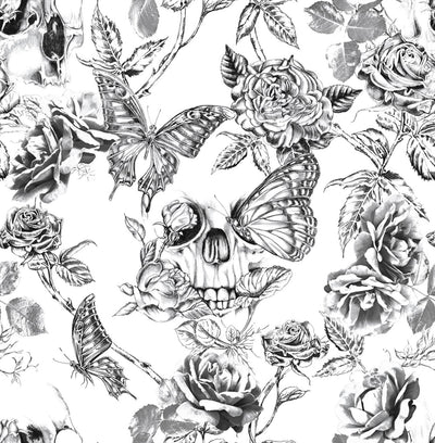 Skull Roses Wallpaper