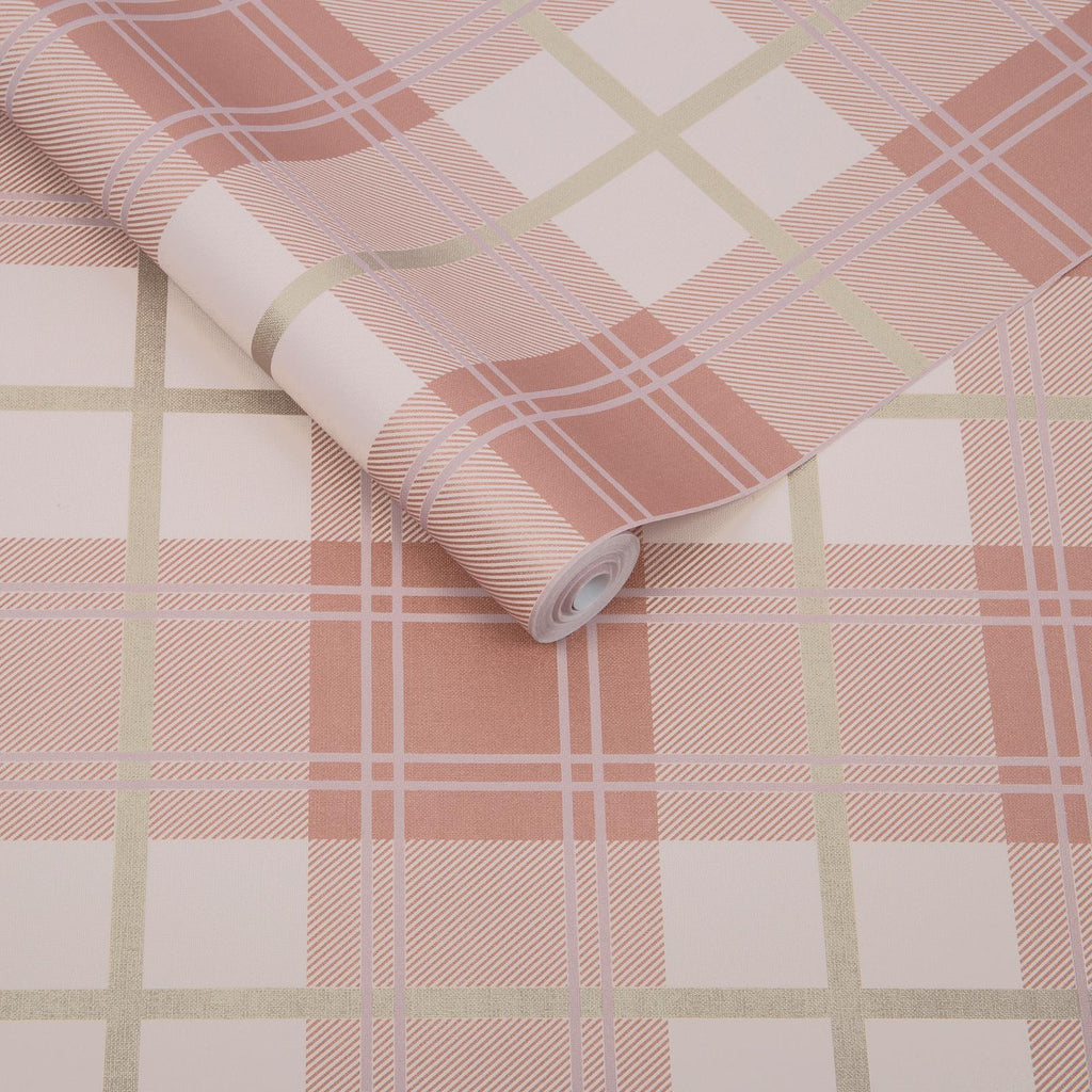 Tartan Pink Wallpaper