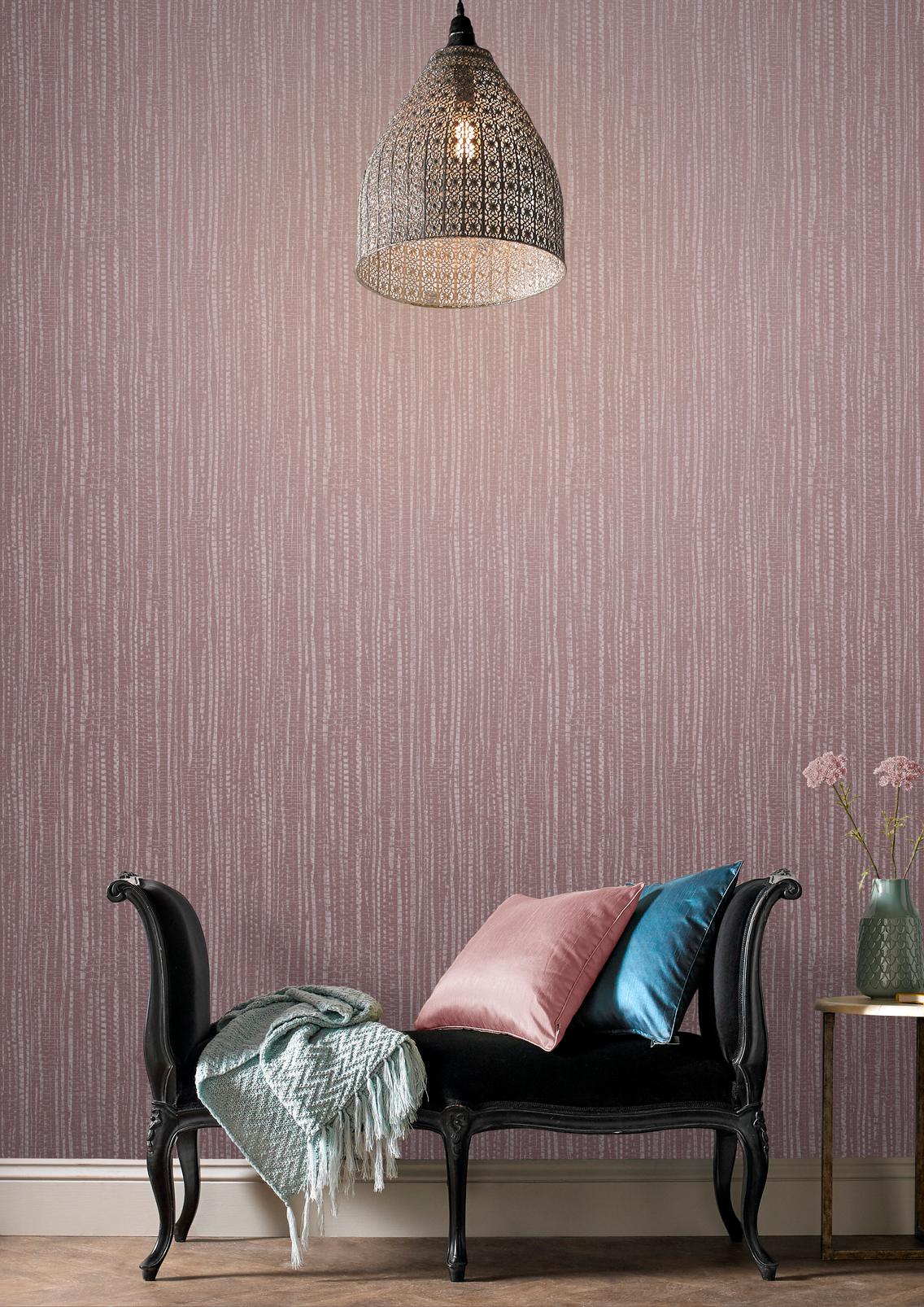 Bamboo Texture Pink Wallpaper