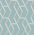 Archetype Mint & White Gold Wallpaper