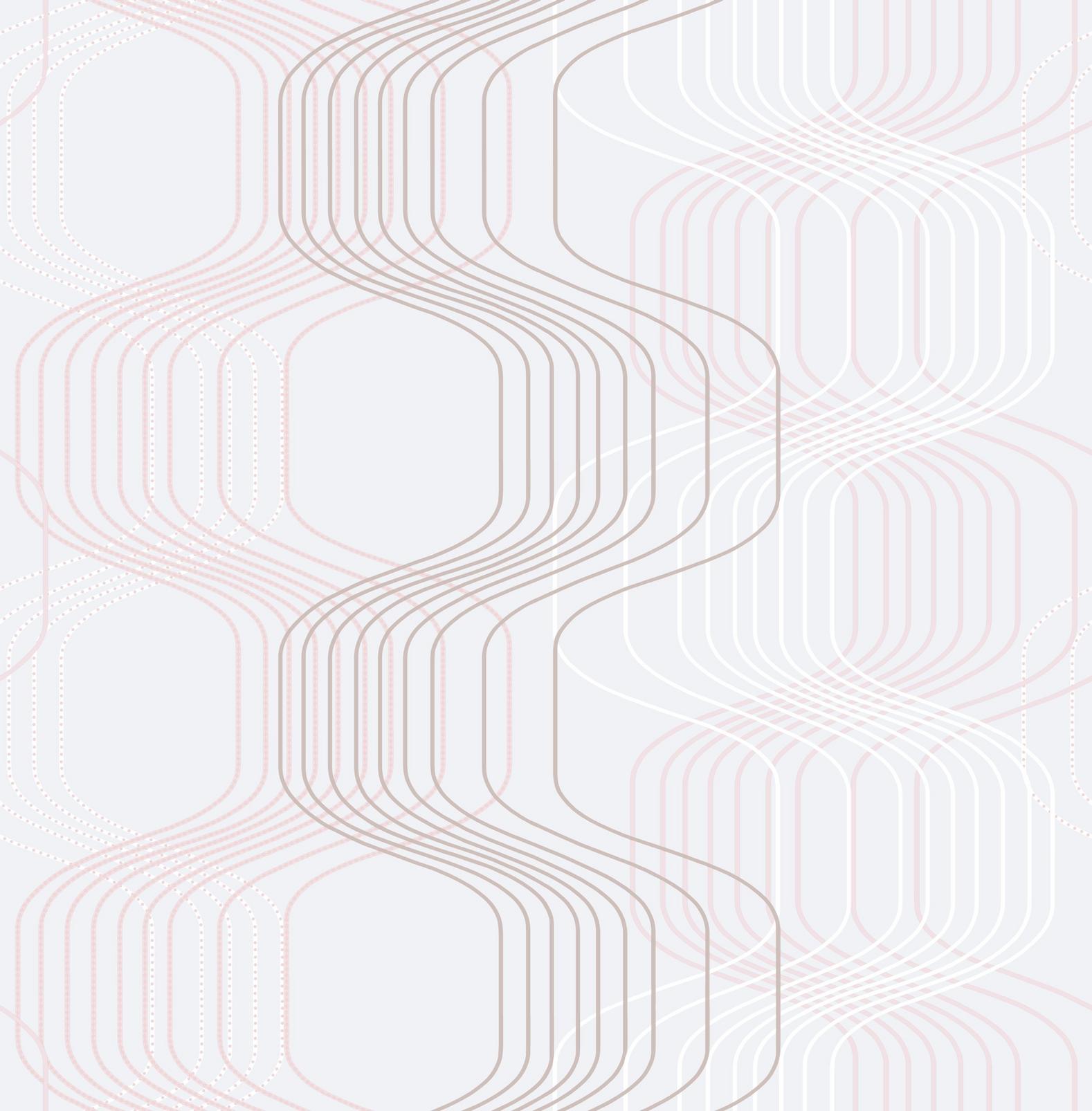 Revival Grey & Rose Gold Wallpaper