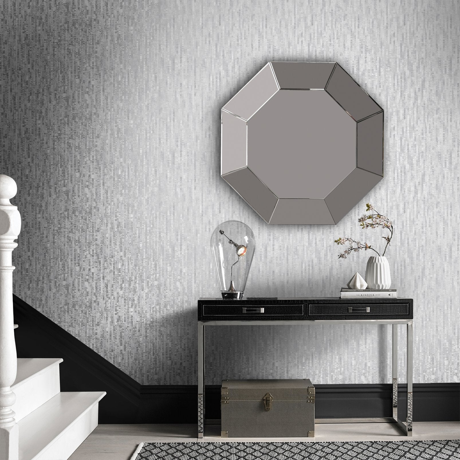 Betula Silver Wallpaper