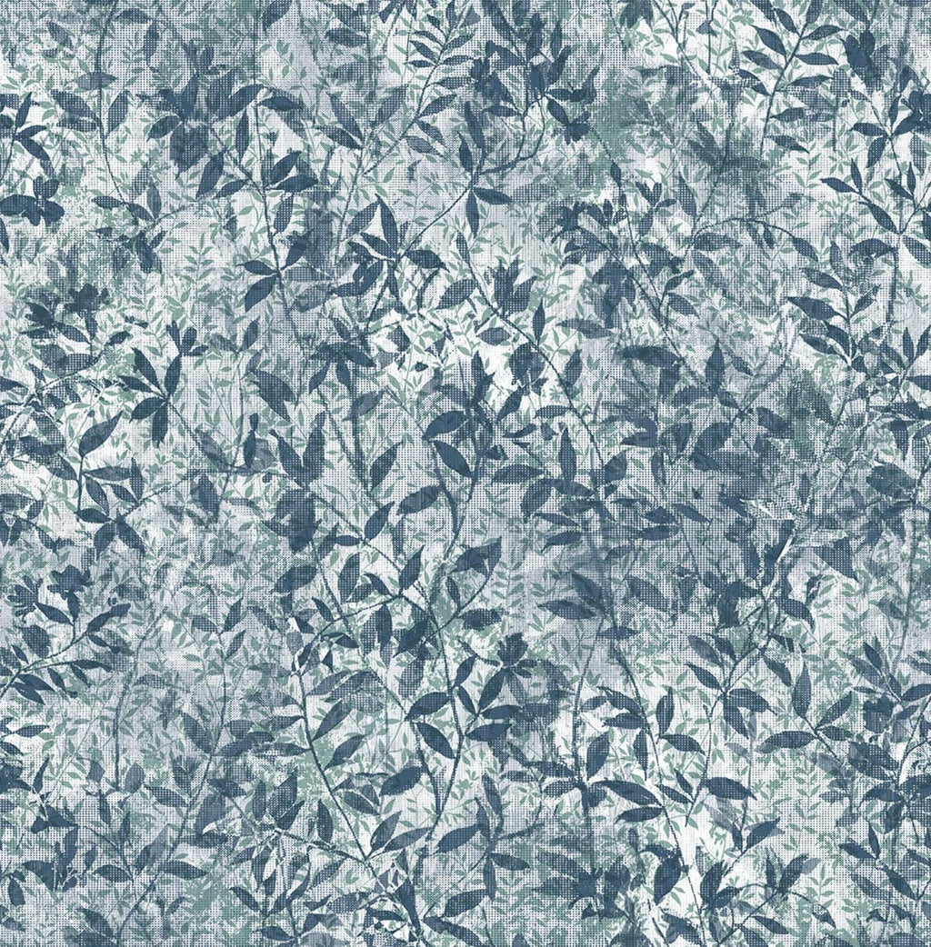 Botany Iridescent Midnight Blue Wallpaper