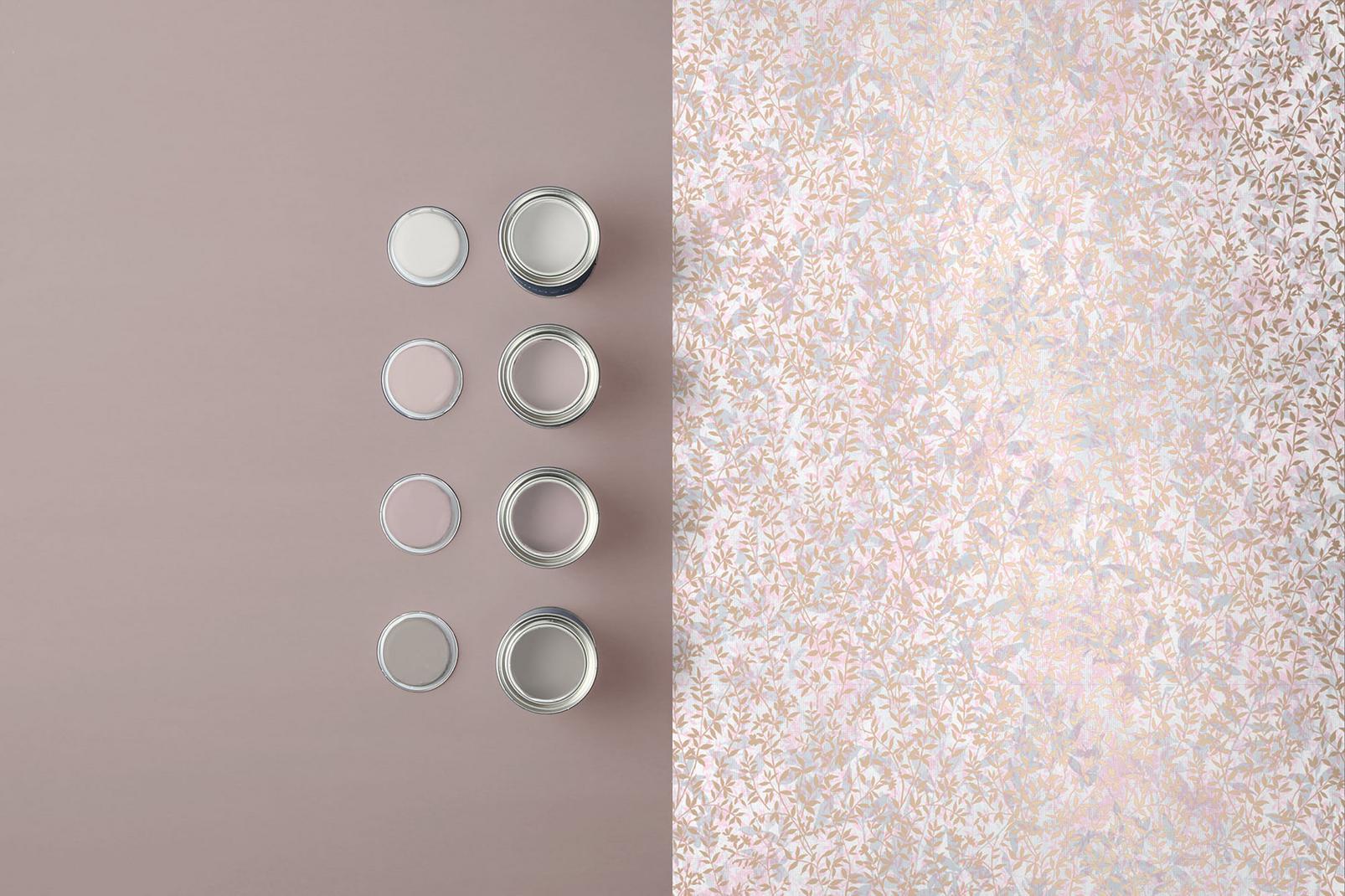 Botany Soft Rose Gold Wallpaper