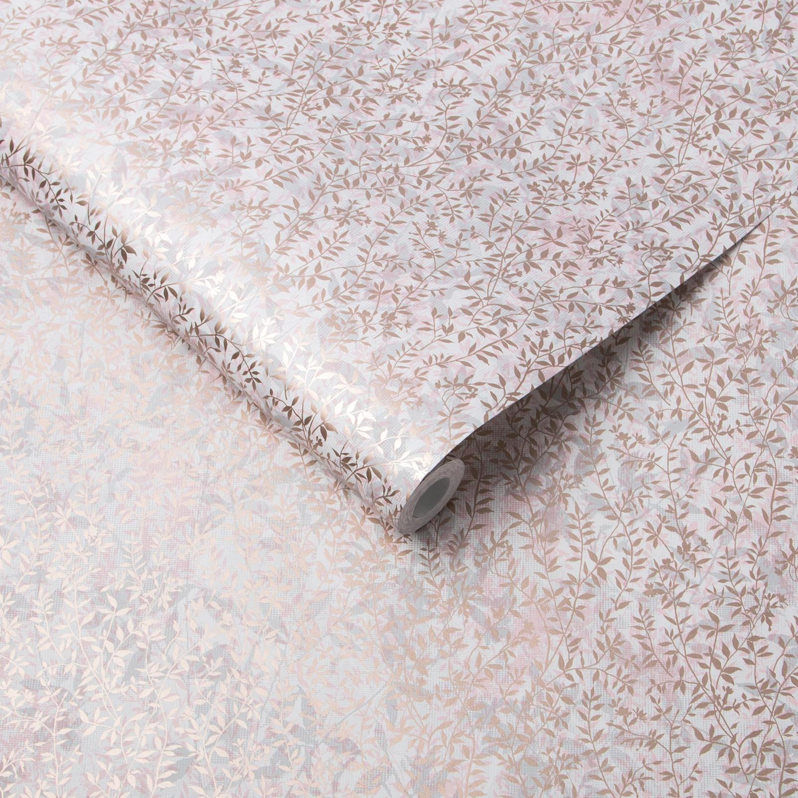 Botany Soft Rose Gold Wallpaper