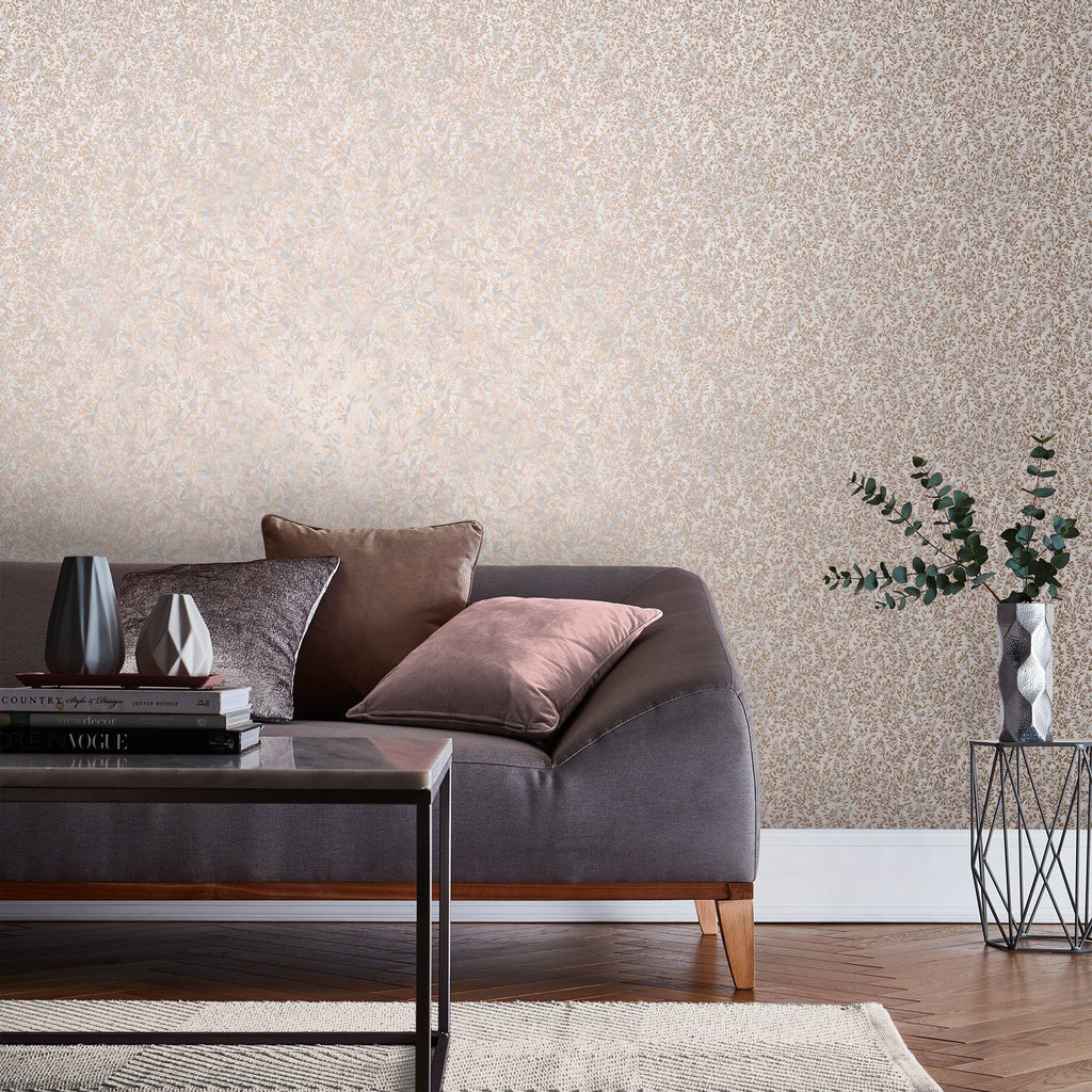 Botany Soft Rose Gold Wallpaper