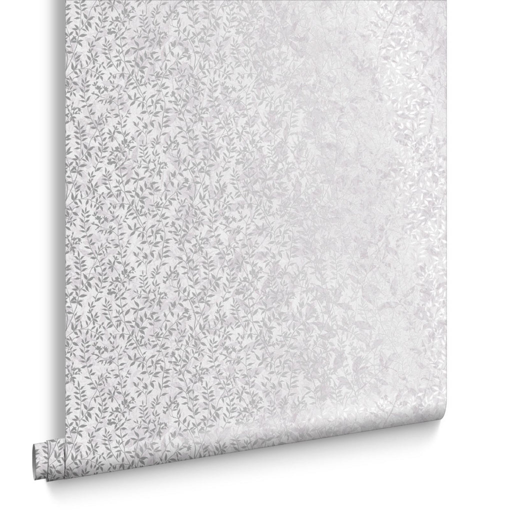 Botany Silver Wallpaper