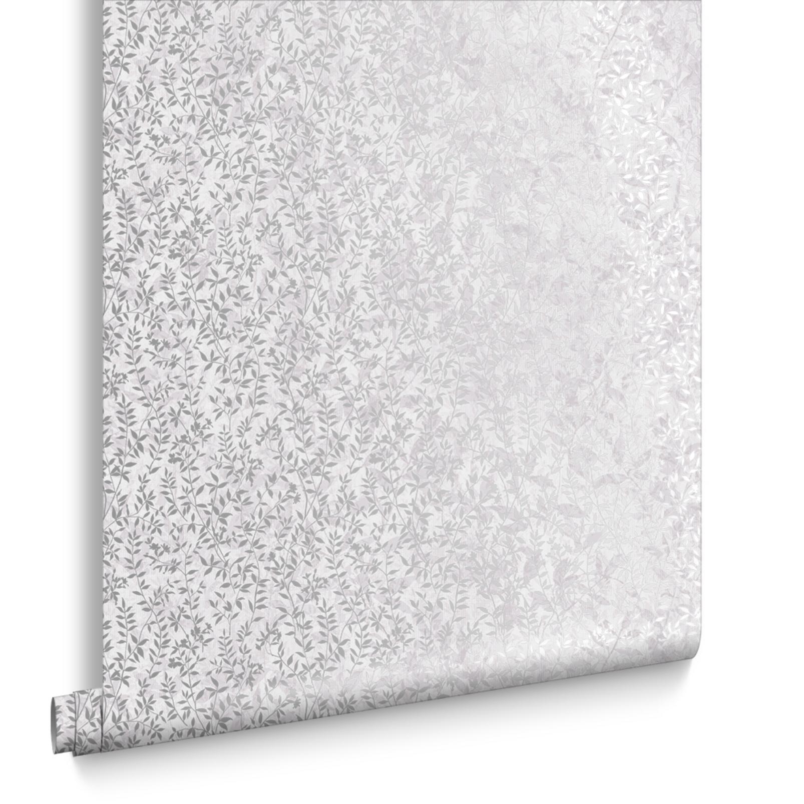 Botany Silver Wallpaper