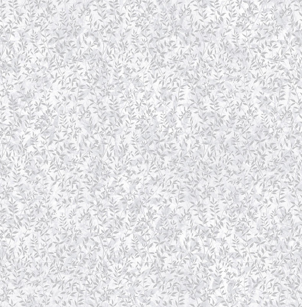 Botany Silver Wallpaper