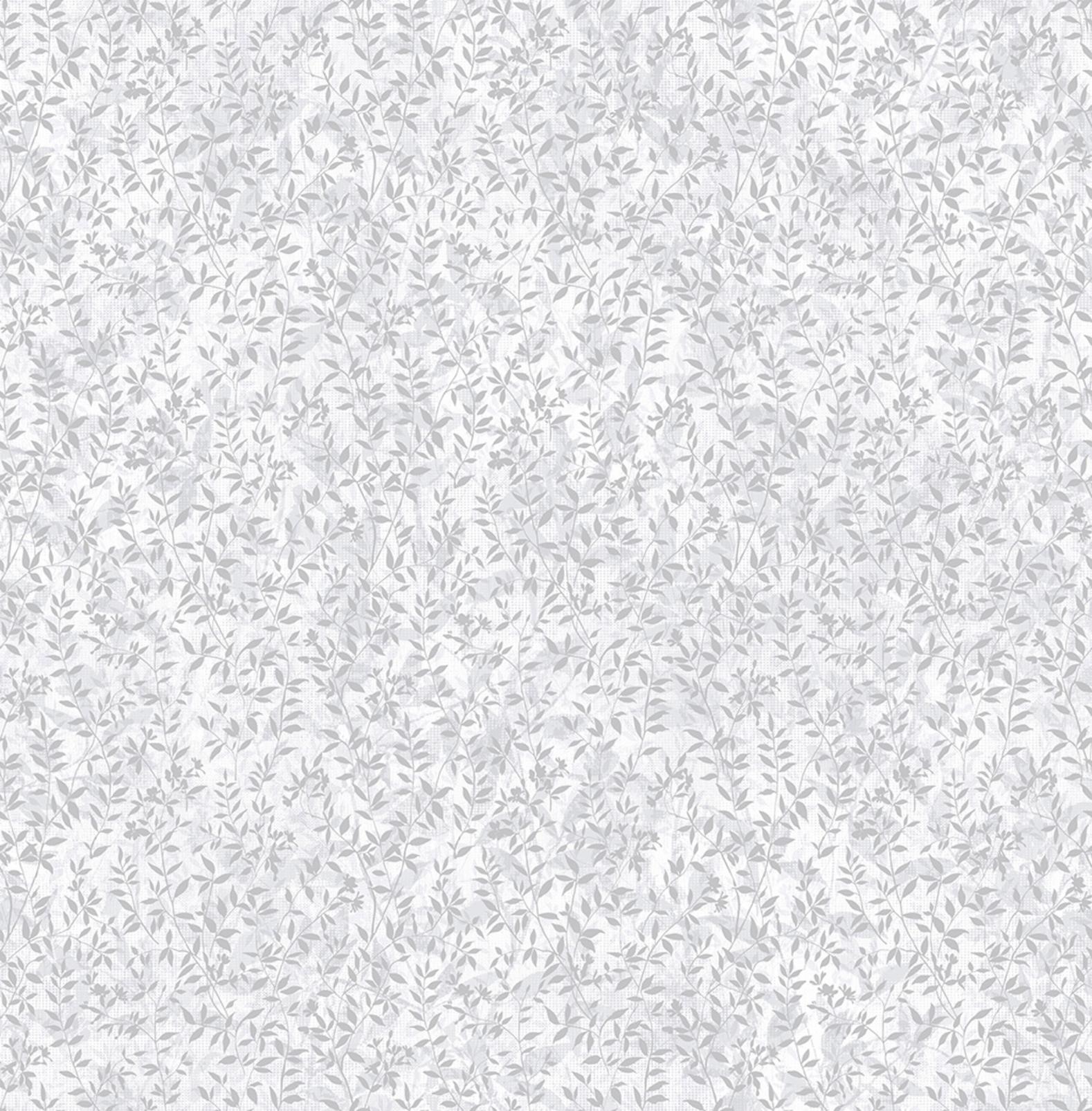 Botany Silver Wallpaper