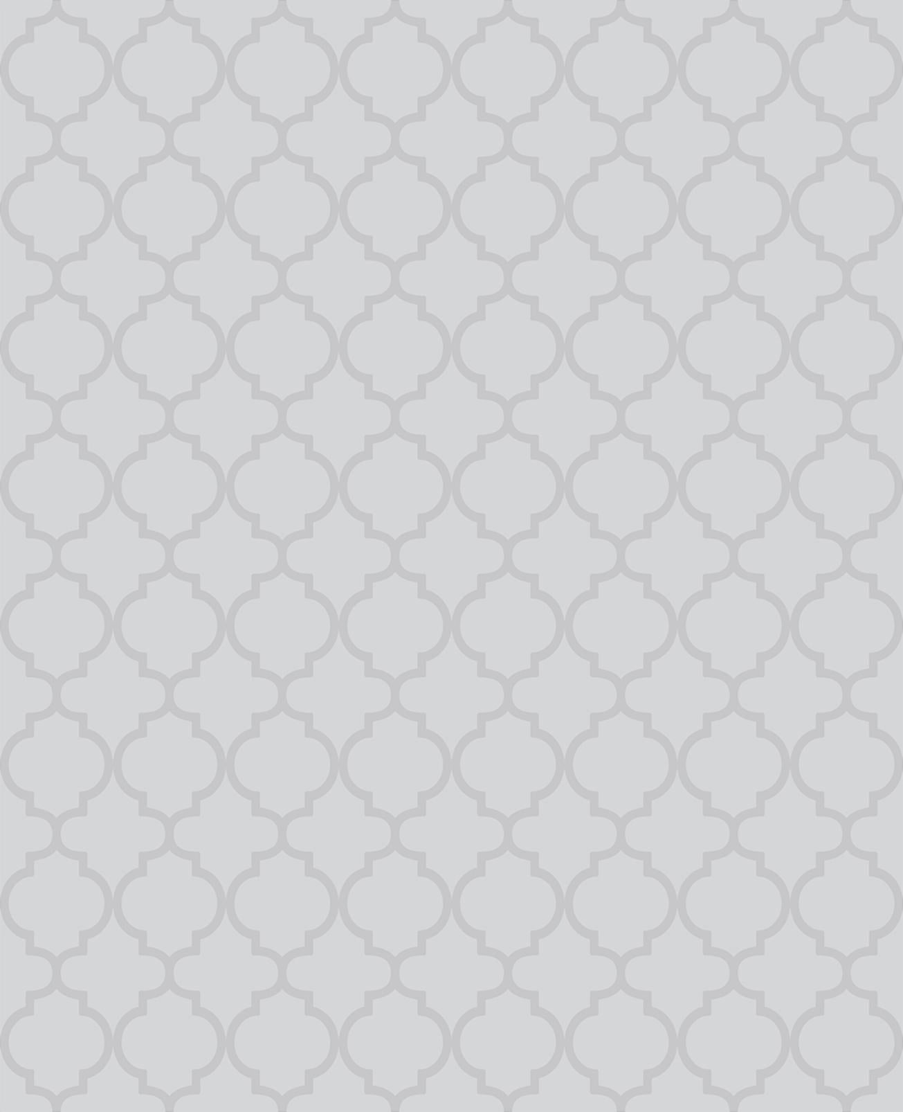 Trelliage Bead Silver Wallpaper