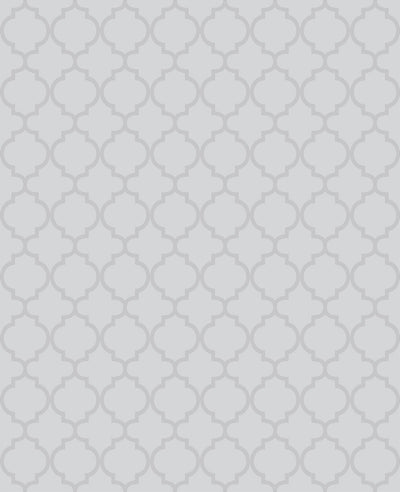 Trelliage Bead Silver Wallpaper