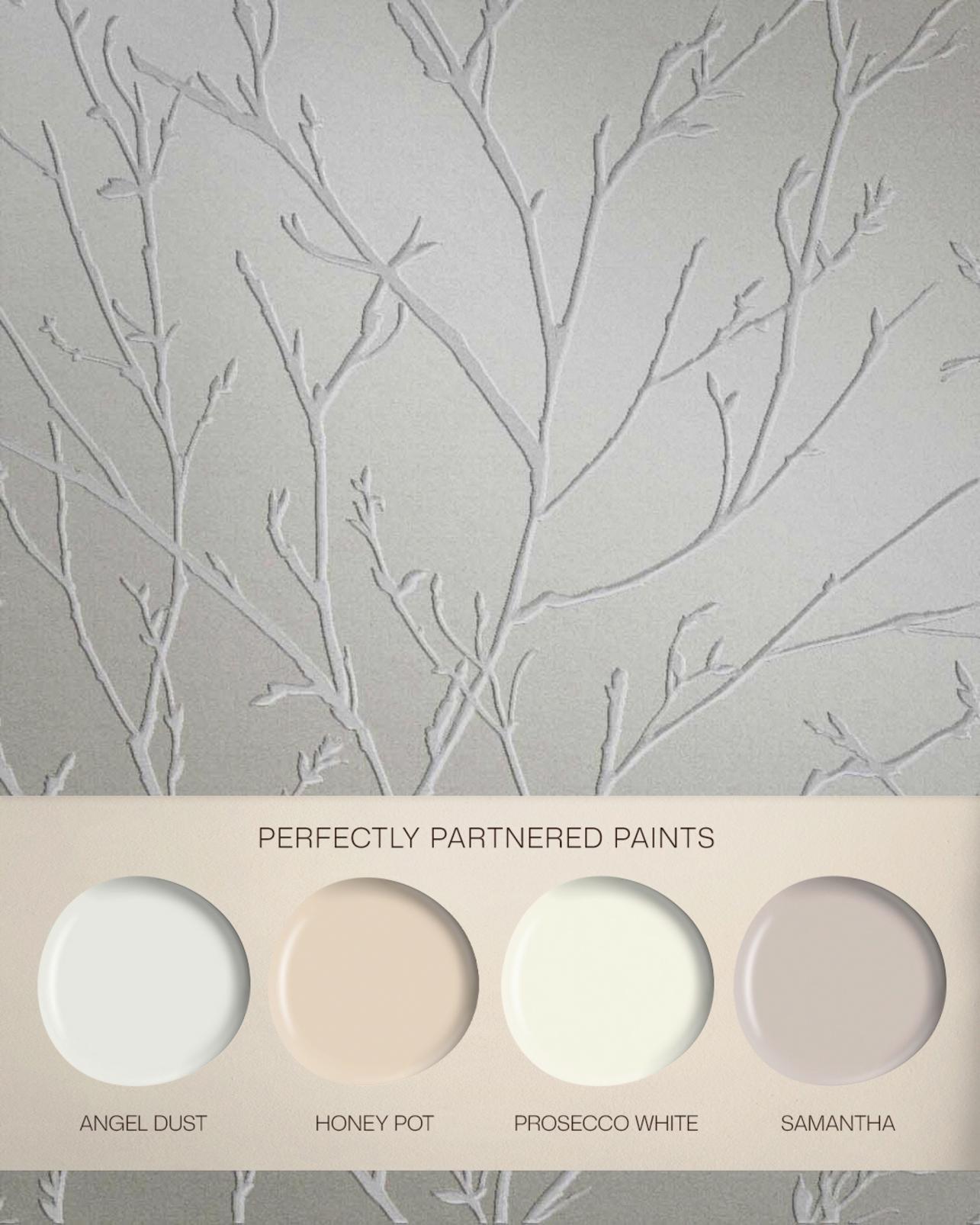 Woodland Pearl Wallpaper.