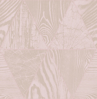 Geo Grain Blush & Rose Gold Wallpaper