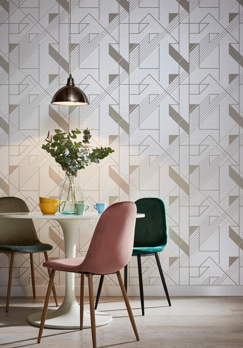 Graphic Parchment Wallpaper