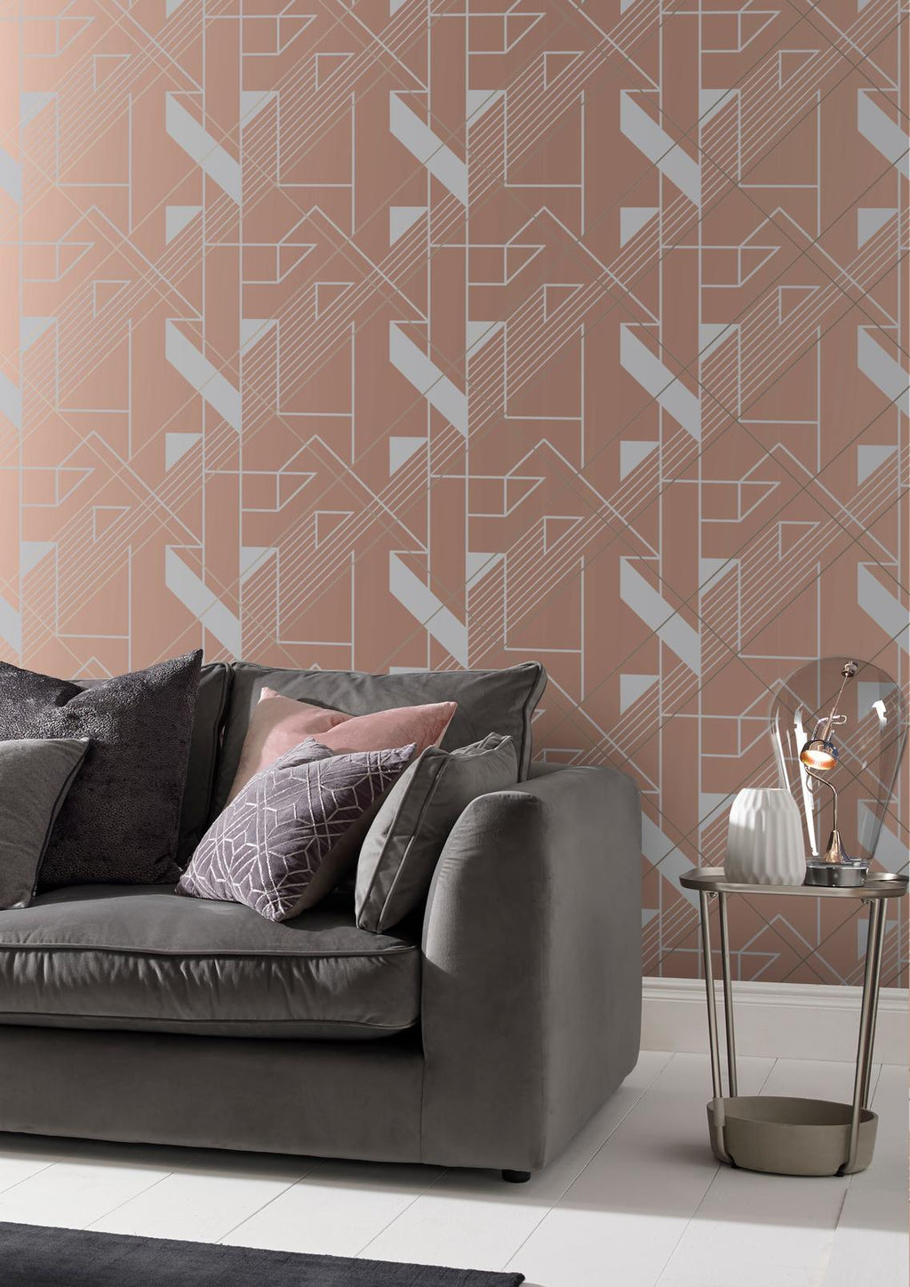 Graphic Blush Wallpaper