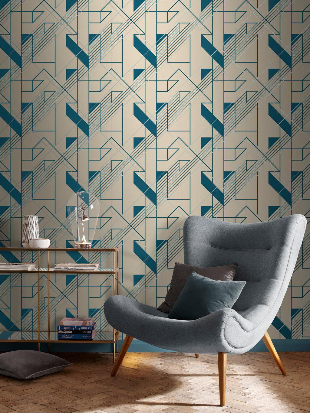 Graphic Cobalt Wallpaper