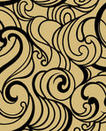 Hula Swirl Guilded Wallpaper