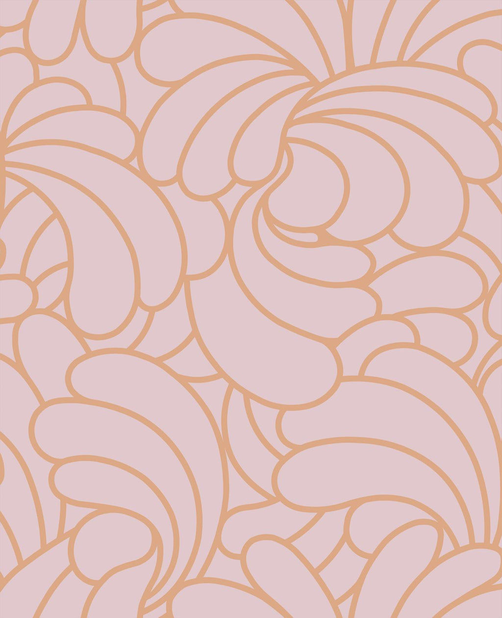 Bananas Copper Blush Wallpaper