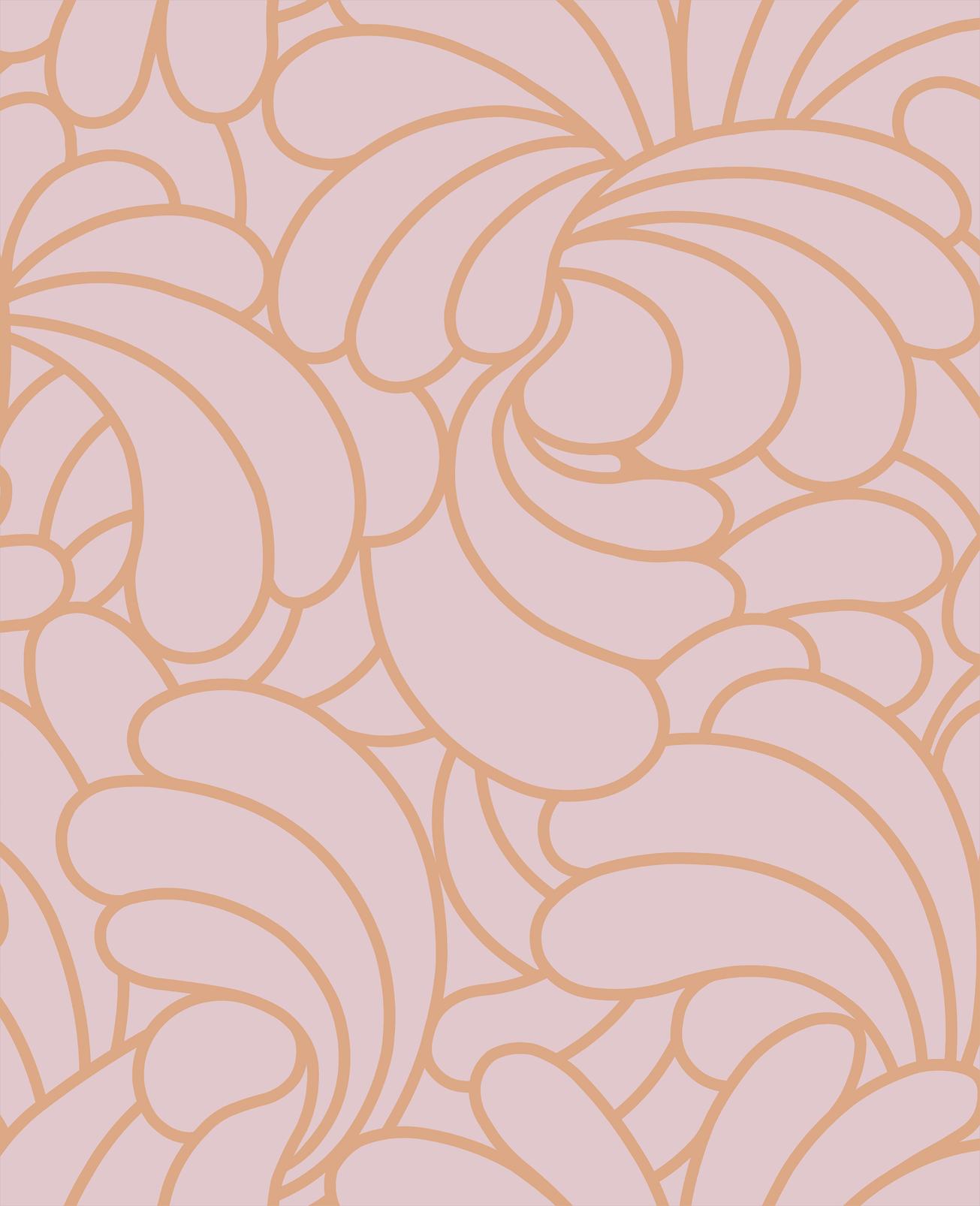 Bananas Copper Blush Wallpaper
