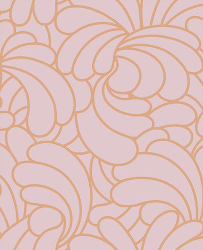 Bananas Copper Blush Wallpaper