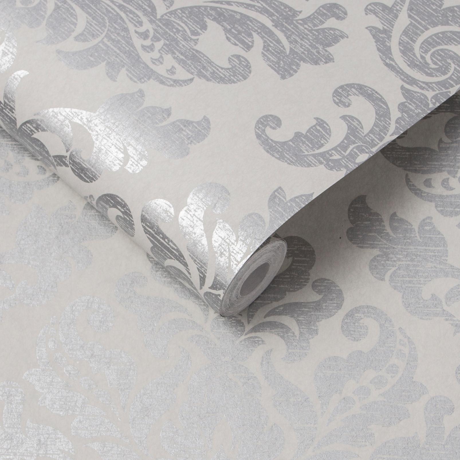Antique Gris Wallpaper
