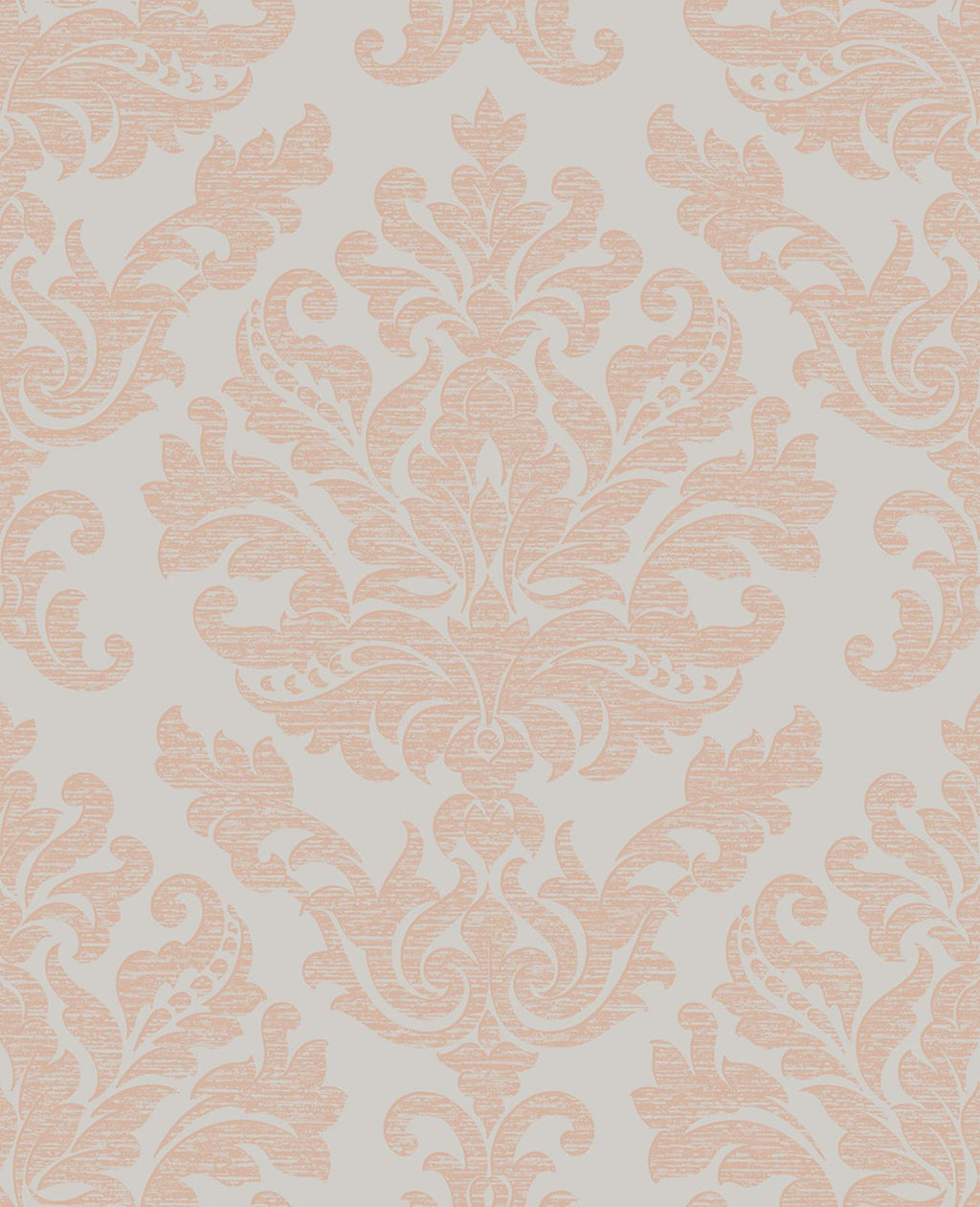 Antique Taupe & Rose Gold Wallpaper
