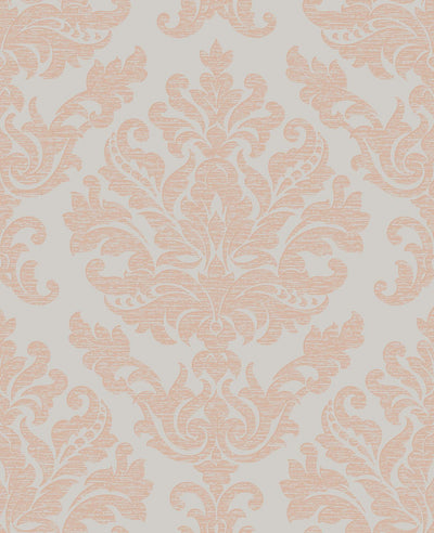 Antique Taupe & Rose Gold Wallpaper