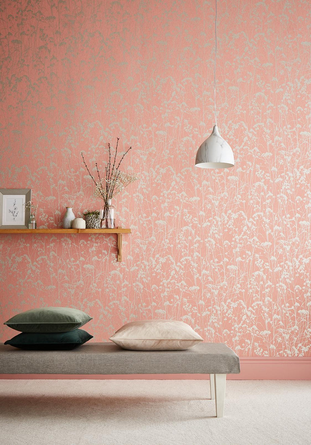 Grace Coral Wallpaper