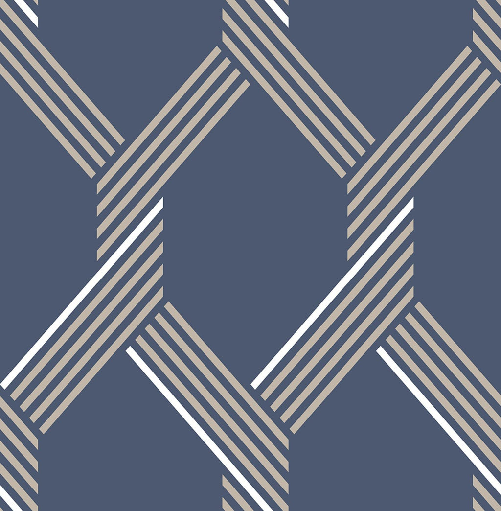 Vector Navy Gold Wallpaper