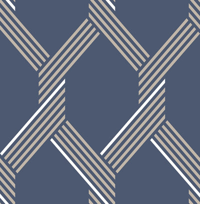 Vector Navy Gold Wallpaper